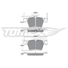 Satz Bremsbeläge 24614100 Bremsklötze hinten für Seat Tarraco KN2