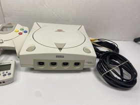 Sega Dreamcast Console HKT-3020 BUNDLE w/ Controller Cables Memory Card Tested
