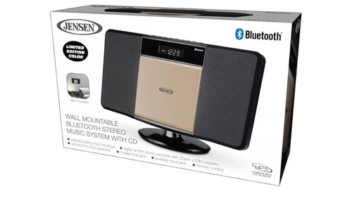 Jensen JBS-300CB Black AM/FM Stereo Wall Mountable Bluetooth CD Music System - Picture 8 of 8
