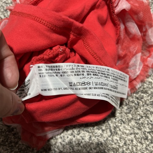 Disney Baby Minnie Mouse 0-3 Months Red Tutu Ruffle Dress Cotton One Piece - Picture 7 of 9