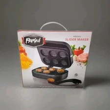 NEW- Electric Slider Maker Non Stick Surface Grills 6 Sliders Factory Sealed 