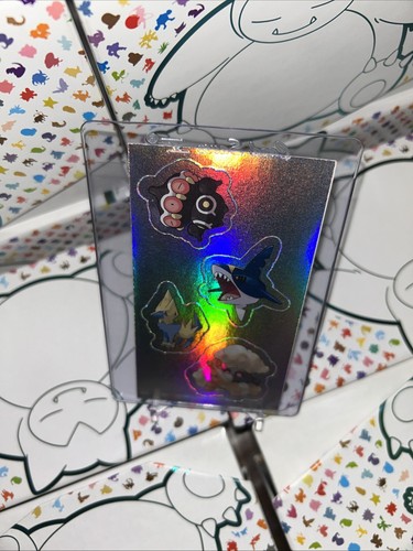 Pokemon TCG EX Deck Tin 2004 Foil Stickers Set x4 Excellent - VINTAGE COLLECTION - Picture 5 of 9