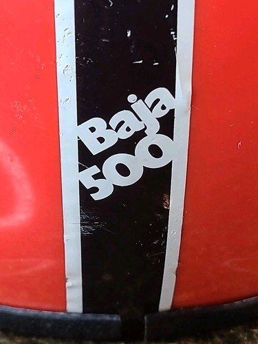 70er Jahre Baja 500 Helm Vintage orange Motorradhelm Größe SMALL KINDERHELM - Bild 2 von 12