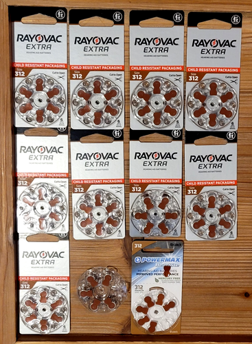 65 Rayovac Extra Advanced Hörgerätebatterien Größe 312 - schneller Versand aus USA