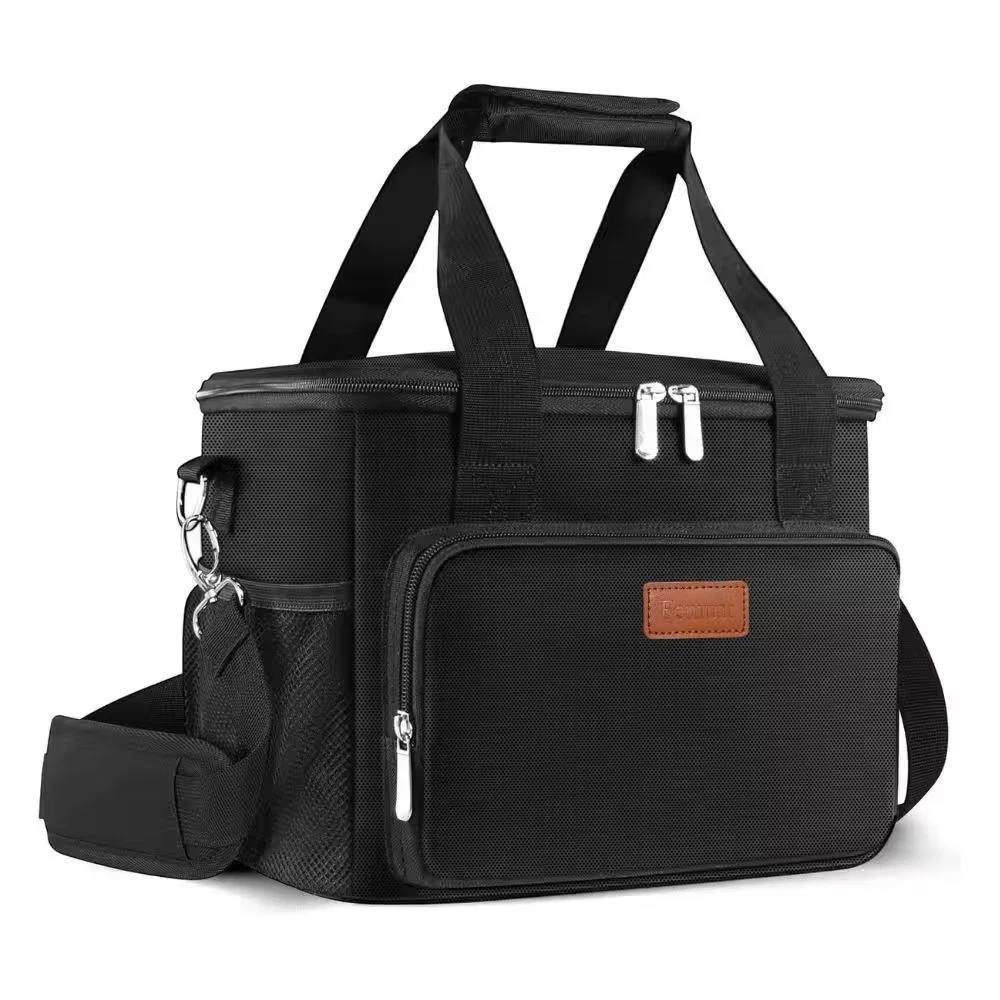 15 Capacity Insulated Lunch Bag Food and Beverage Soft-Side Leakproof Cooler wit