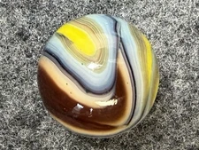 JABO Hillbilly Magic Collectors Marble: Blue AV Superman Swirl. .730