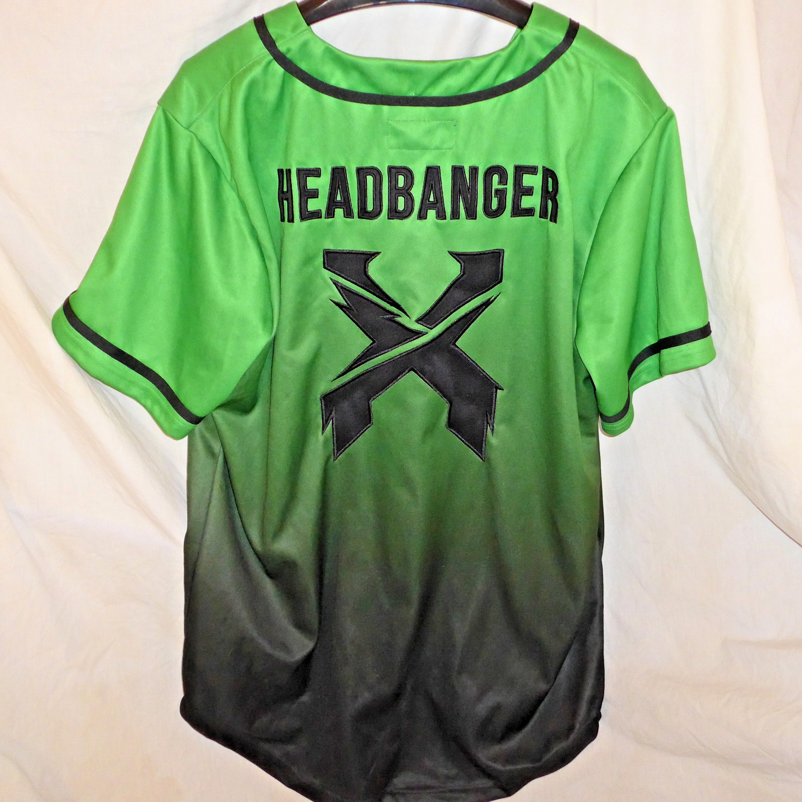 Headbanger Jersey Green Black Festival Music