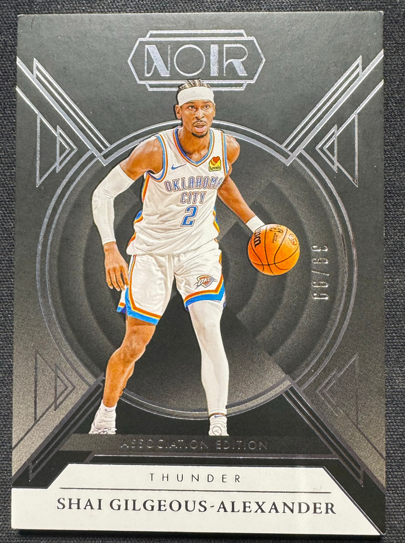 Shai Gilgeous-Alexander 2024-25 Panini Noir 39/99 Association Edition Thunder #4