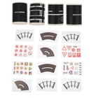  16 Pcs Road Track Tape Washi Set Bathroom Mirror Border DIY Highway Stickers