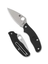 Spyderco Metropolitan Folding Knife Black FRN Handle M398 Plain Edge C213PBK