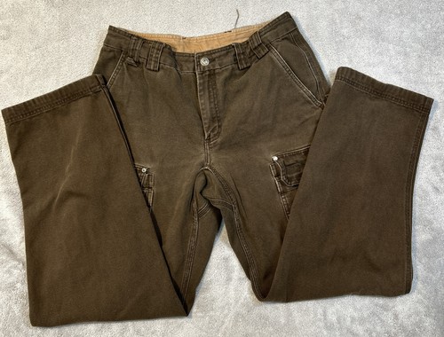 Pantalones cargo relajados Duluth Trading para hombre 34x34 (34x33 real) marrón - Imagen 9 de 16