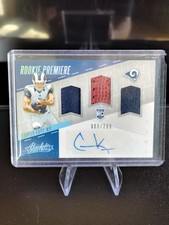 2017 Panini Absolute - Rookie Premiere Material Autos Cooper Kupp #215 /299