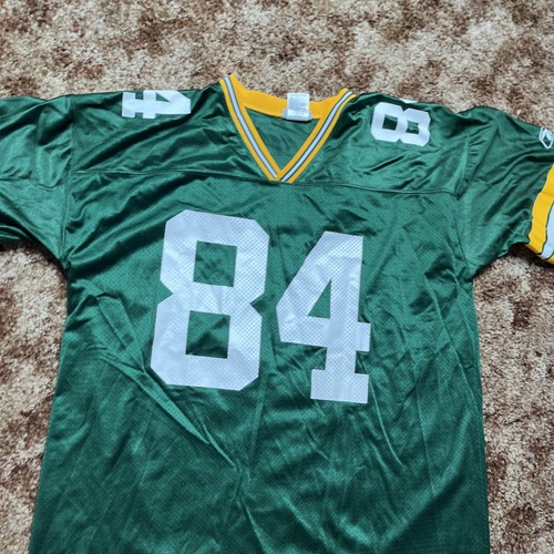 Maglia vintage Green Bay Packers Bill Schroeder uomo XL Reebok NFL calcio - Foto 3 di 7