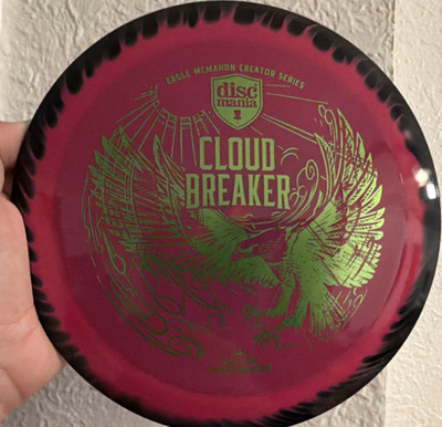 Discmania Cloud Breaker Eagle McMahon Creator Series Distance Driver Red Black