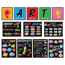 12 Pcs Art Posters for Classroom Inspirational Quote Bulletin Board Decoratio...