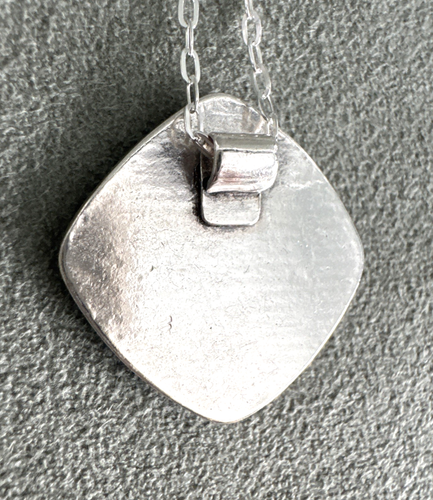 Art Deco Waves Sun Raindrops Pendant Sterling Silver 18" Chain Necklace - Picture 12 of 14