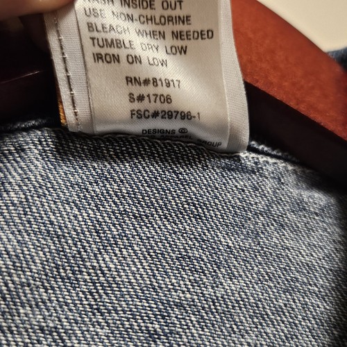 Harley Davidson Graphic Denim Kid's Jacket Size 8/10 NEW NEVER WORN Fast Shippin - Picture 10 of 10