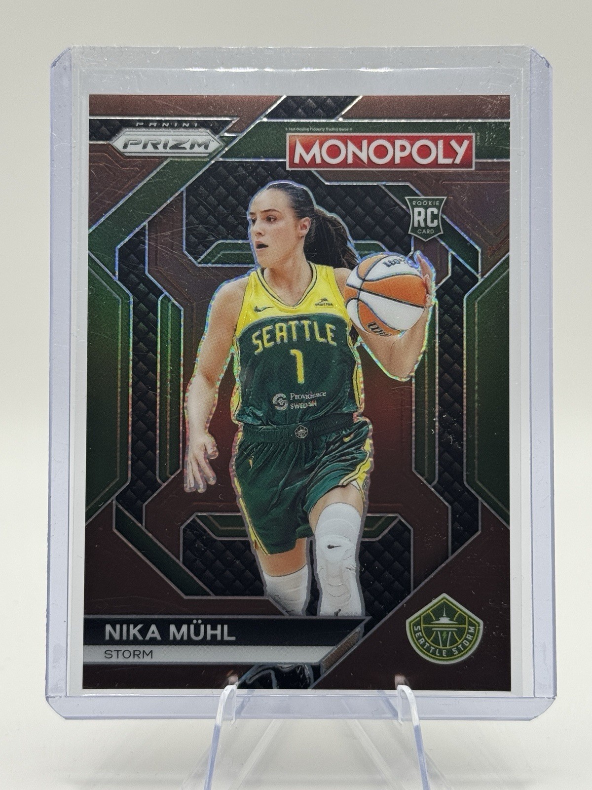 🤎 2024 Panini Prizm Monopoly WNBA Nika Muhl  RC Brown Prizm 197/249 #WNBA26
