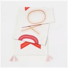 Threshold XOXO Valentine's Day Table Runner With Tassels 100% Cotton 72x14"