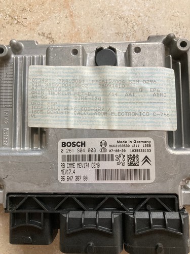 Peugeot/Citroen orig. Unidad de control del motor BOSCH 0261S04008 9664738780 MEV17.4 - Imagen 3 de 8