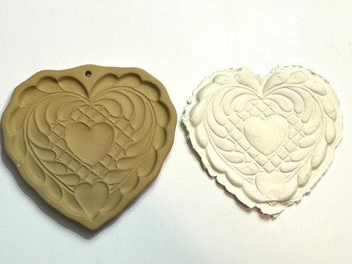 Vintage Heart BROWN BAG COOKIE ART 1988 HILL DESIGN - Picture 3 of 4