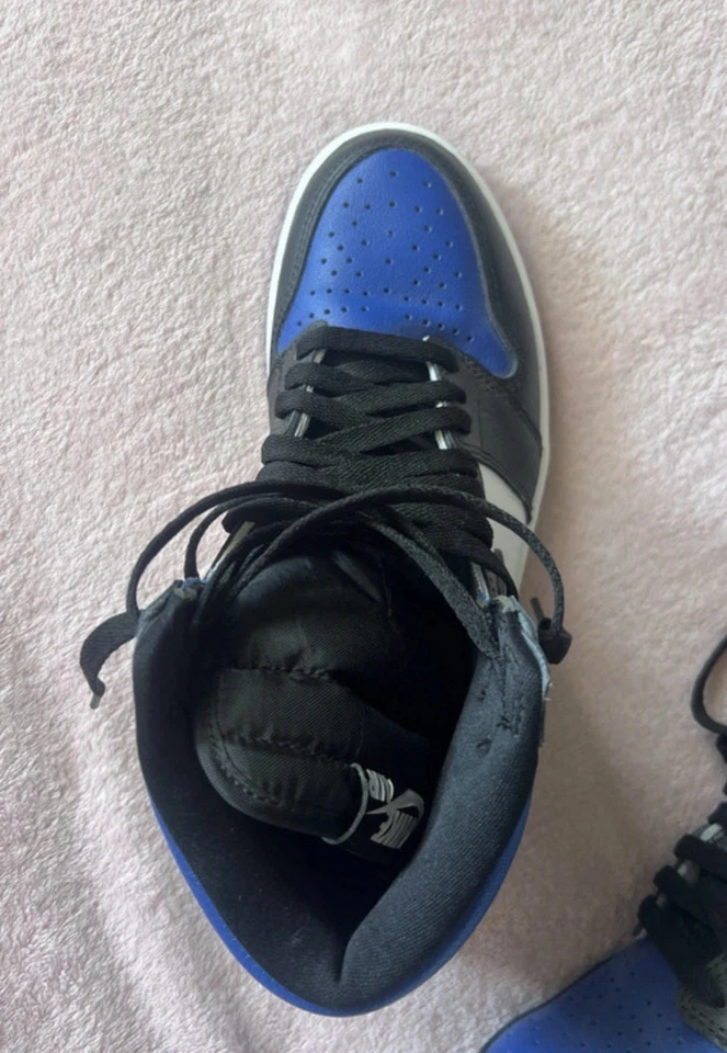 Nike Air Jordan 1 Retro High Royal Toe Mens Basketball Shoes Trainers Size UK 7, photo 3 of 5