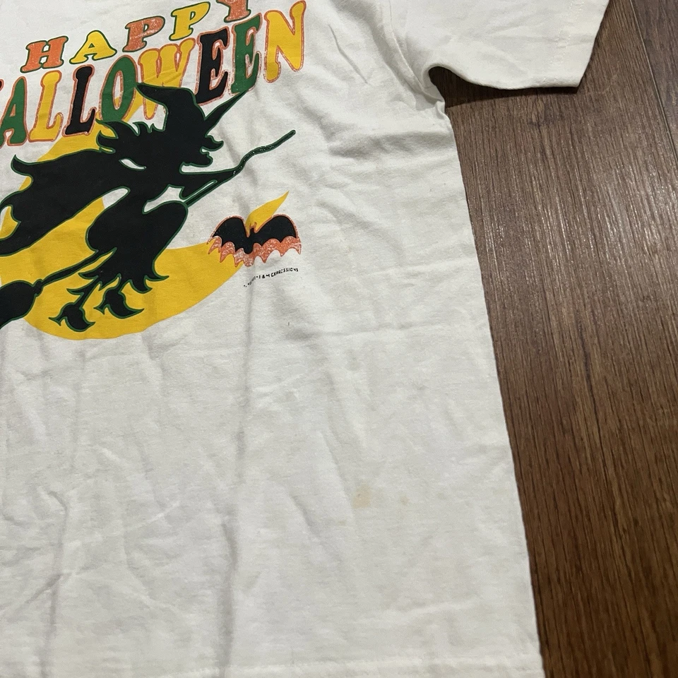 Vintage Winterland Tag Happy Halloween T Shirt Tee Witch Pumpkin Size Large - Image 4 of 4