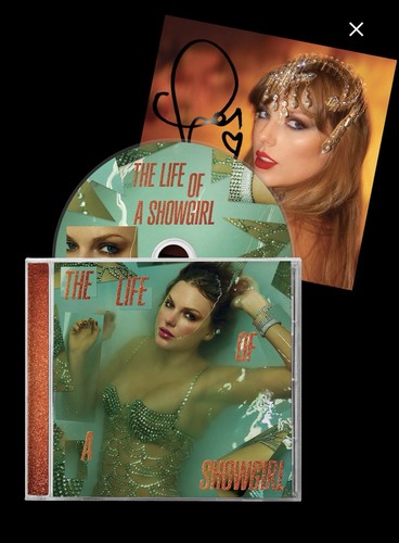 Taylor Swift Das Leben eines Showgirls CD + handsigniertes Foto 1 VORBESTELLUNG Vorverkauf