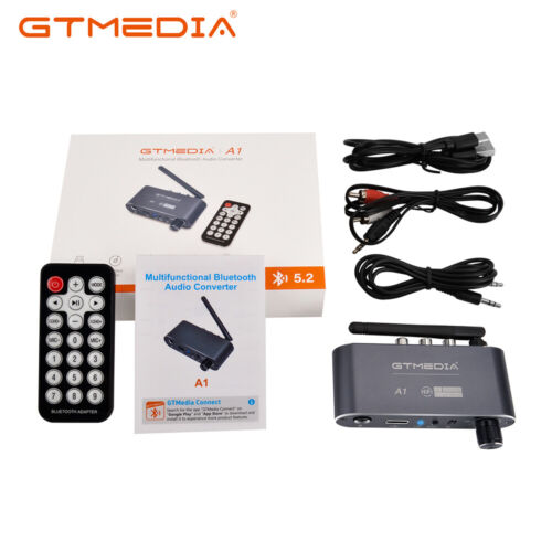 EE. UU. GTMEDIA Hi-Fi Bluetooth v5.2 Receptor de Audio Estéreo RCA MICRÓFONO COAXIAL USB-A AUX - Imagen 4 de 21
