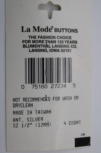 Vintage La Mode Round Shank Buttons on Card DIY Sewing Crafts - Buyer's CHOICE - Picture 25 of 187