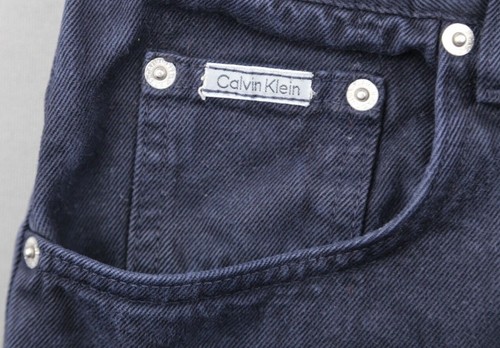 Vintage Men's Calvin Klein Jean Shorts 5 Pocket Dark Size 33 (Msr 32x9) - Picture 3 of 9