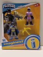 FISHER PRICE IMAGINEXT DC Super Friends BATMAN & CATWOMAN Action Figures