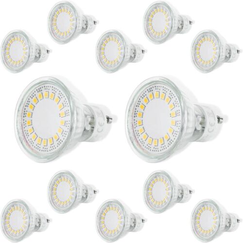12er Pack GU10 Spots Leuchte LED Leuchtmittel Strahler 5W Halogen Ersatz Lampen - Afbeelding 1 van 3
