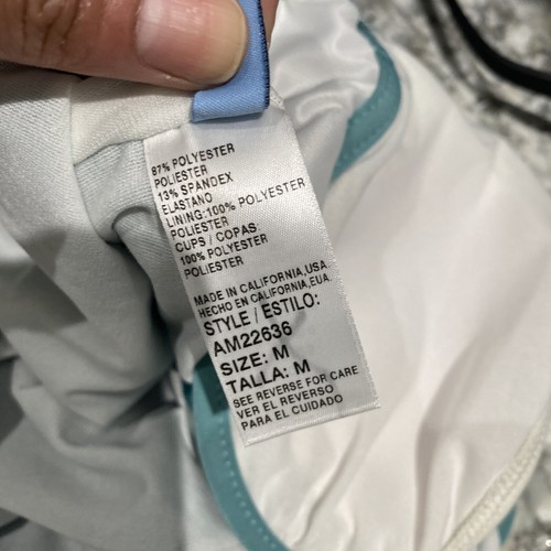 Antonio Melani Swim Aqua Blue Tankini Costume, Donna M, Nuovo con etichette - Foto 15 di 16