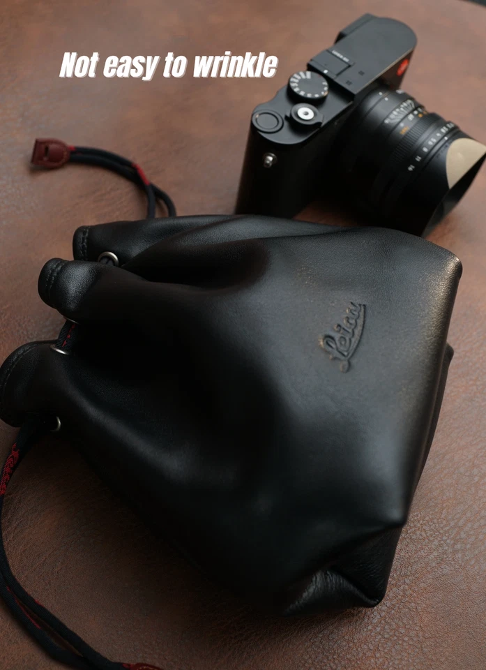 Funda de cuero genuino hecha a mano para cámara para Leica Q2 Q3 M 11 10 P 9 8 7 Foto 2 de 4