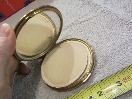 antique compact goldtone Murat Shriner Masonic antique vintage compact goldtone - Picture 3 of 7