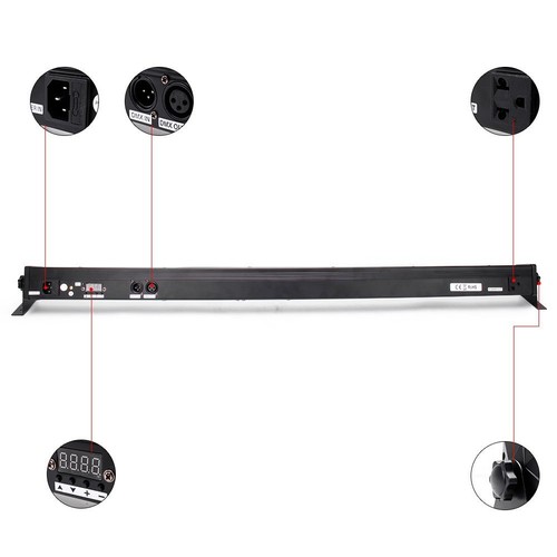 72W RGB 24LED DMX Wall Washer Light Bar Show Party Disco DJ Party Stage Lighting - Picture 10 of 12