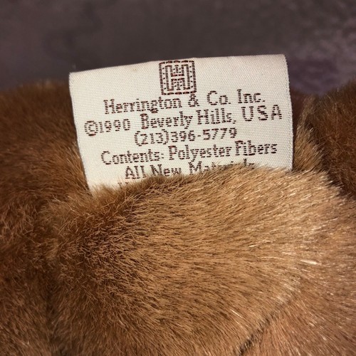 HONOLULU HARD ROCK CAFE ORSACCHIOTTO EDIZIONE LIMITATA HERRINGTON & CO 1990 PELUCHE 8 POLLICI - Foto 5 di 6