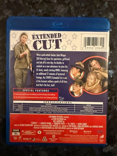 Stripes (Blu-ray, 1981) Extended Edition - LIKE NEW - Bild 2 von 3