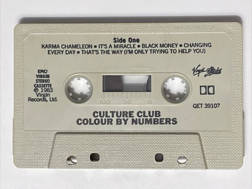 CULTURE CLUB: COLOUR BY NUMBERS Cassette Tape 1983 Virgin Records - Picture 4 of 5