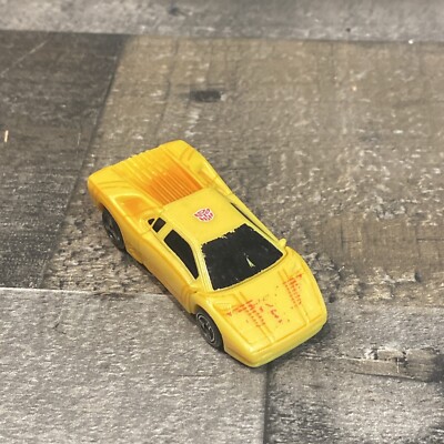 Transformers 2000 Takara Hasbro Mini Yellow Toy Car