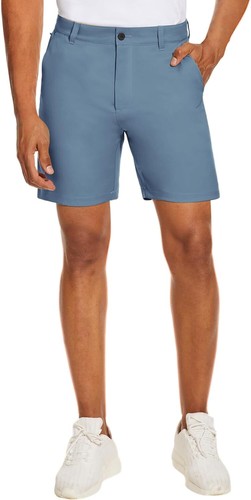 Men's Golf Shorts Flat Front Lightweight Quick Dry Pockets Flex Dress 7'' Pants - Picture 97 of 109