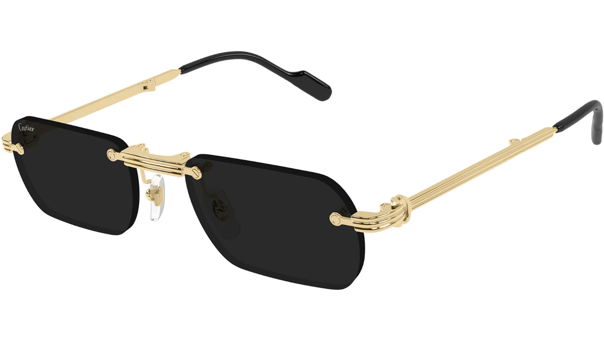 Cartier CT0499S 001 Gold Sunglasses Folding Limited Edition New