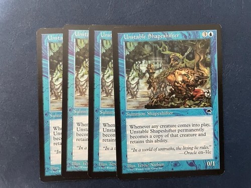 MTG 4X TEMPEST UNSTABLE SHAPESHIFTER NM MAGIC THE GATHERING ENGLISH CREATURE - Picture 1 of 6