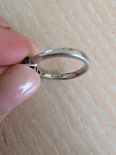 1 Ct Lab Created Diamond Platinum Trilogy Ring Cushion & Round F/VS1 Size I 1/2 - Picture 9 of 15