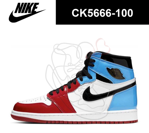 Nike Air Jordan 1 High Fearless White University Blue Red CK5666-100 Men's - Picture 1 of 1