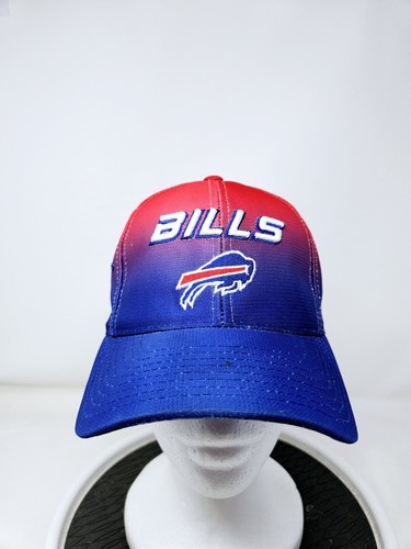 Vintage Buffalo Bills Hat Cap Strap Back Puma Red Blue One Size Adjustable 90s