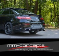 CUP Diffusor Seiten AnsäTze SET Schwarz FüR Mercedes E Klasse W213 AMG Coupe ABS