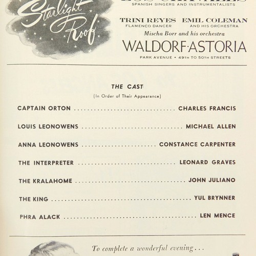Yul Brynner Il re e io 1953 locandina spartiti musicali Getting To Know You 1951 - Foto 6 di 20
