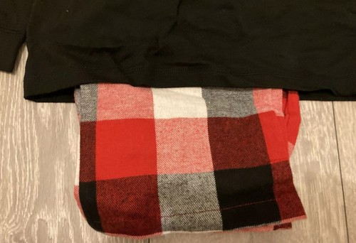 BOYS TU BLACK & RED CHECKED CHRISTMAS XMAS PJS PYJAMAS 3-4 BNWT GIFT PRESENT NEW - Imagen 12 de 12